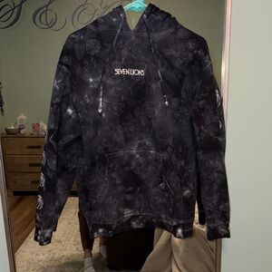 Seven Lions Black Tie-Dye Hoodie